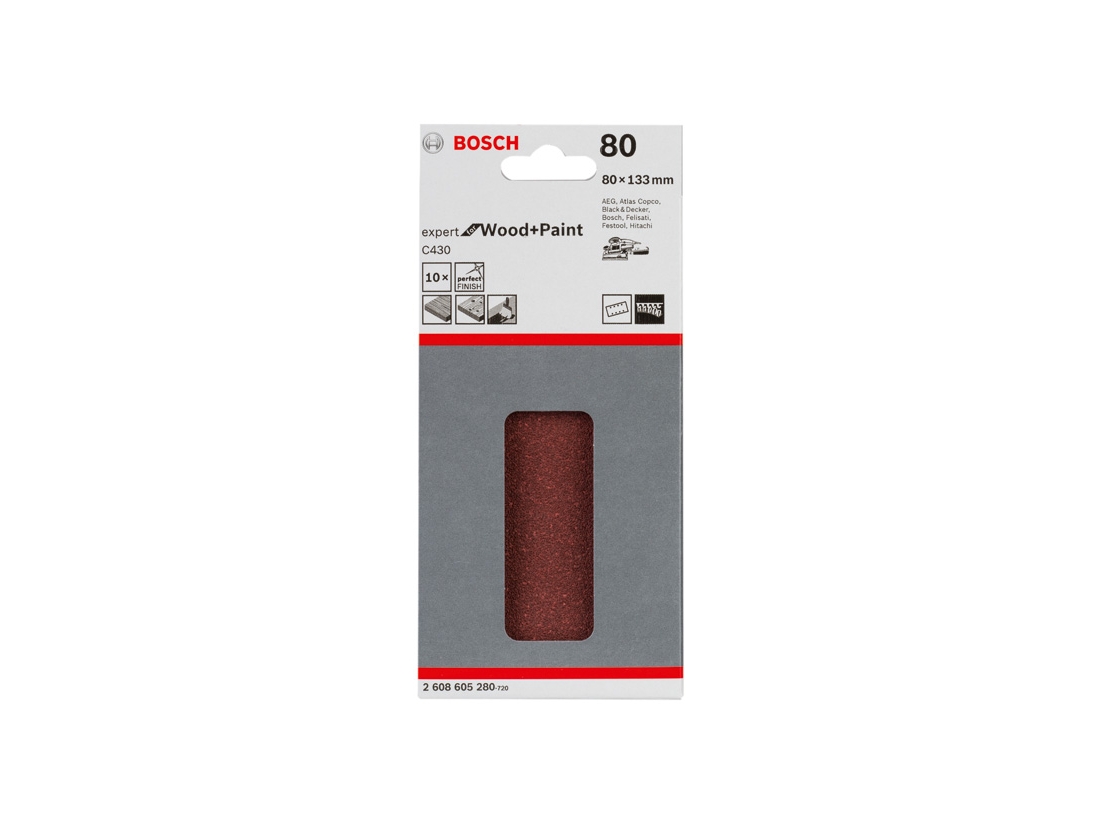 Bosch Brusný papír C430, balení 10 ks PROFESSIONAL