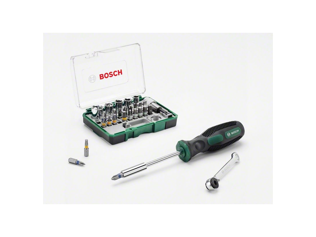 Bosch 27dílná ráčnová sada + ruční šroubovák PROFESSIONAL