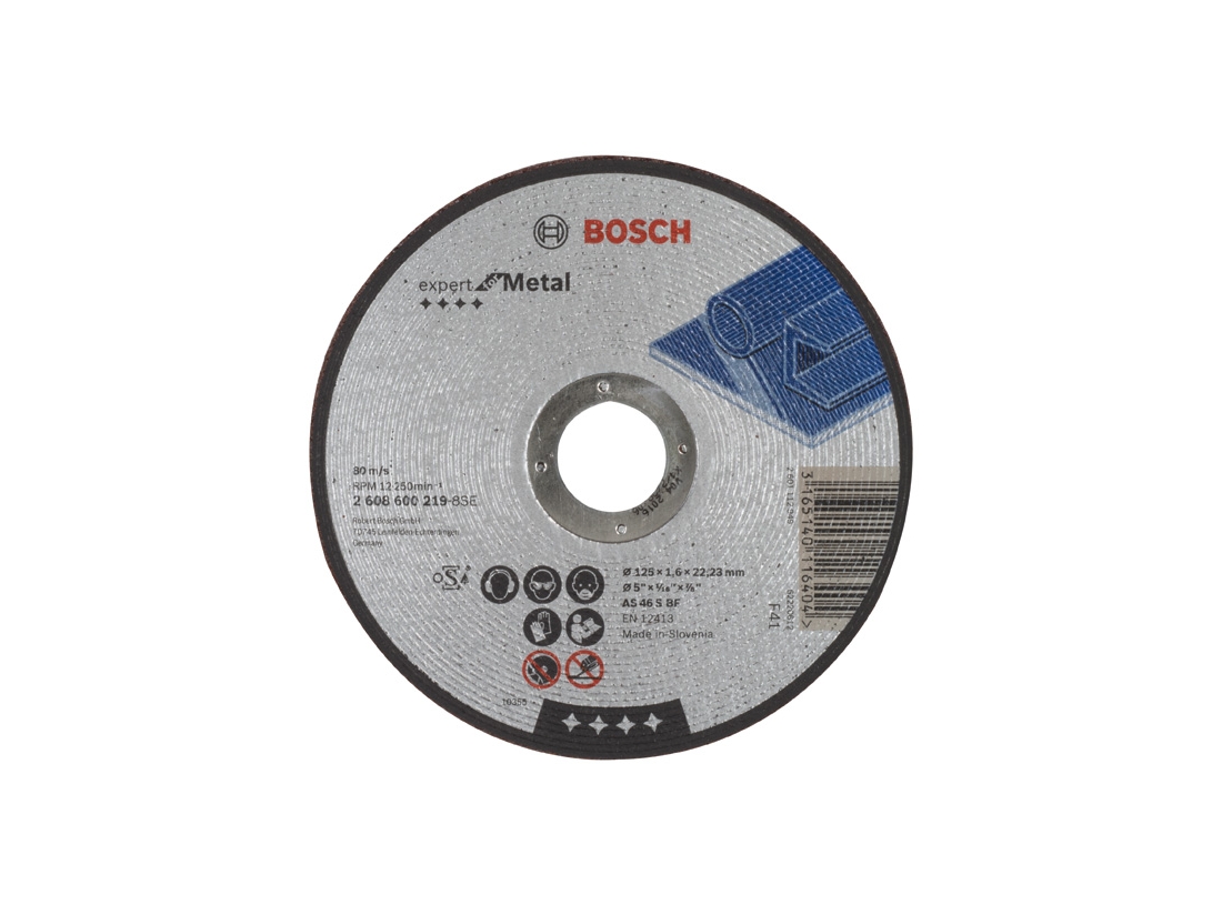 Bosch Dělicí kotouč rovný Expert for Metal AS 46 S BF, 125 mm, 1, 6 mm PROFESSIONAL