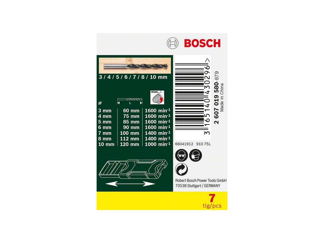 Bosch 7 dílná minisada vrtáků do dřeva X-Line PROFESSIONAL