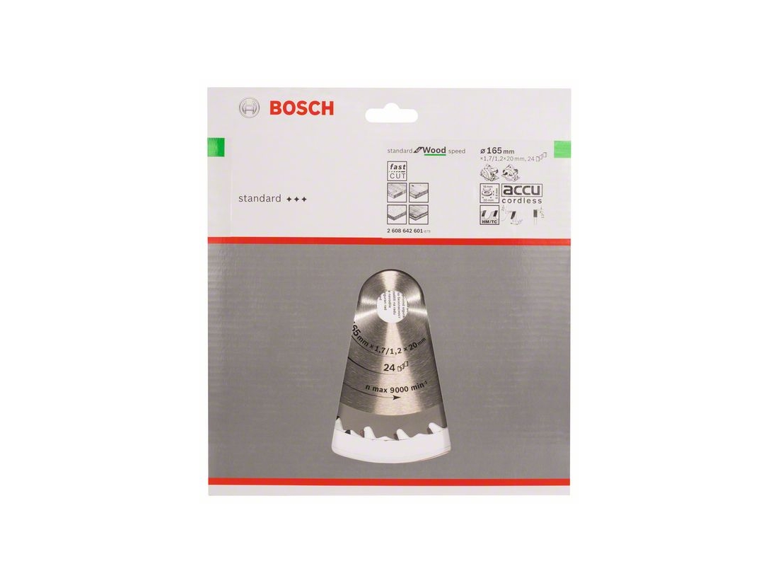 Bosch Pilový kotouč Speedline Wood 165 x 20/16 x 1, 7 mm, 24 PROFESSIONAL