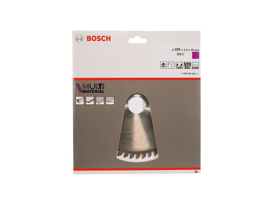 Bosch Pilový kotouč Multi Material 190 x 30 x 2, 4 mm; 54 PROFESSIONAL