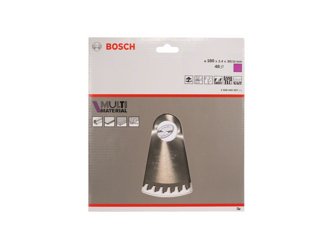 Bosch Pilový kotouč Multi Material 180 x 30/20 x 2, 4 mm; 48 PROFESSIONAL