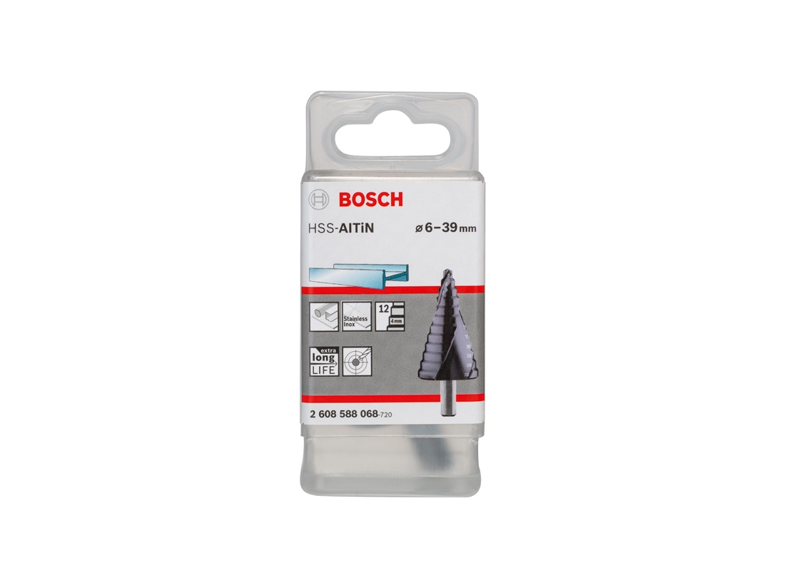 Bosch Stupňovitý vrták HSS-AlTiN 6 - 39 mm, 10, 0 mm, 93, 5 mm PROFESSIONAL