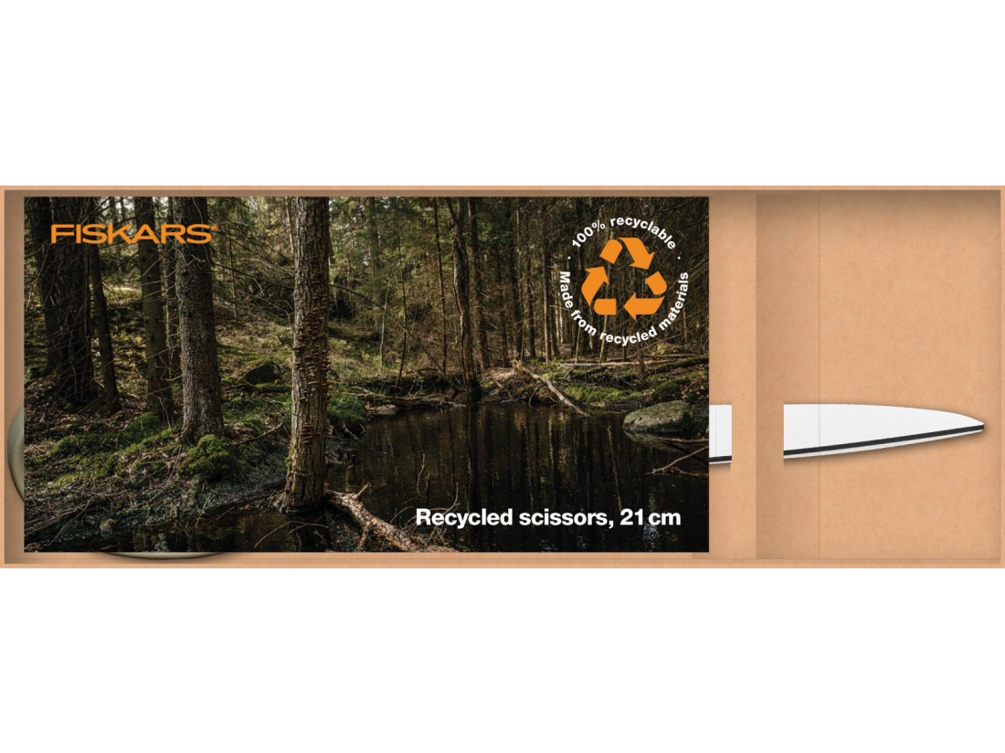 Fiskars Recyklované nůžky, 21 cm, dárkové balení