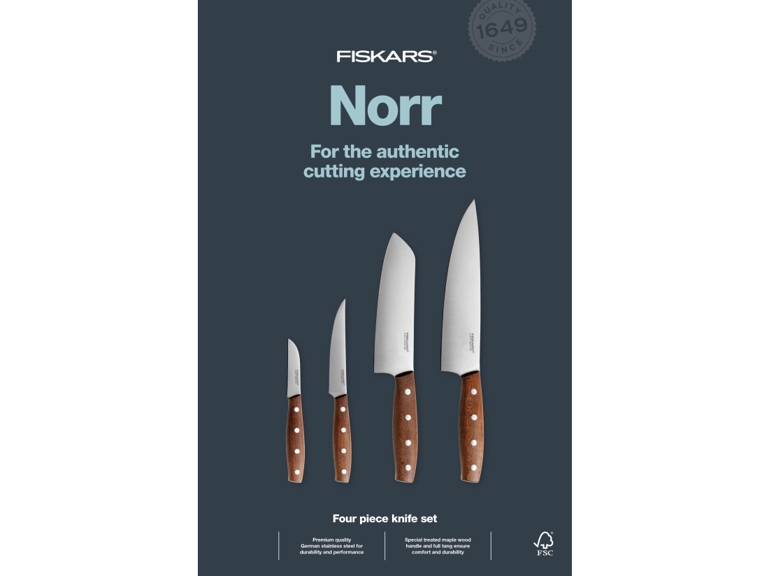 Fiskars Norr sada 4ks nožů
