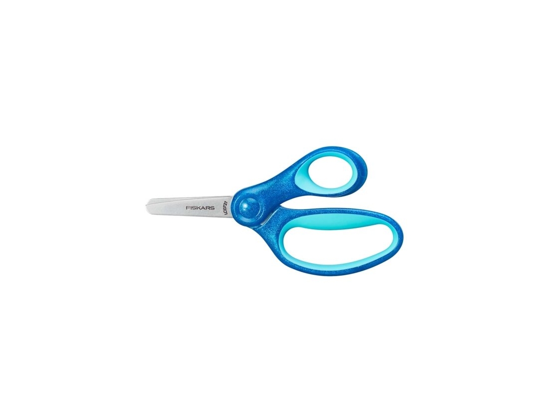 Fiskars Dětské nůžky se třpytkami, modré, 13 cm (6+)