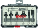 Bosch Sada fréz s 8mm vřetenem Trim&Edging, 6 ks PROFESSIONAL