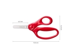 Fiskars Dětské nůžky se zaoblenou špičkou, červené, 13 cm (6+)