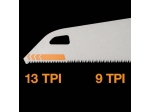 Fiskars PowerTooth™ ruční pila, 500 mm, 9 zubů / palec