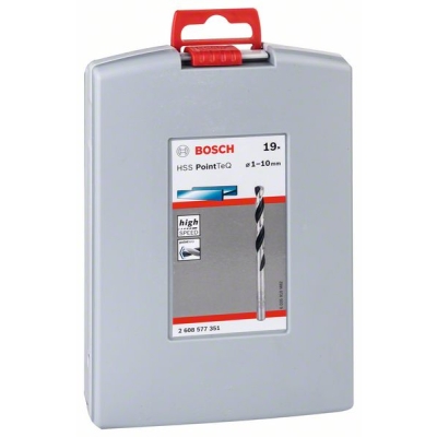 Bosch 19dílná sada spirálových vrtáků HSS PointTeQ ProBox PROFESSIONAL