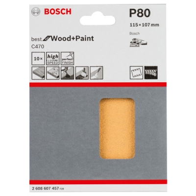 Bosch Brusný papír C470, balení 10 ks PROFESSIONAL