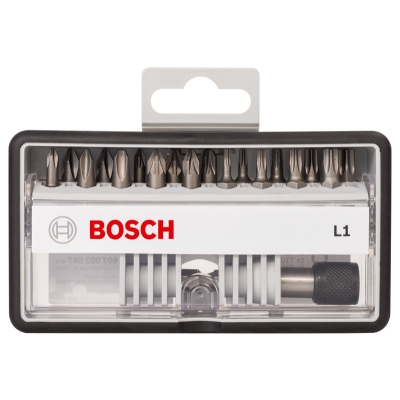 Bosch (18+1)dílná sada šroubovacích bitů Robust Line, L Extra-Hart 25 mm, (18+1)dílná sada PROFESSIONAL
