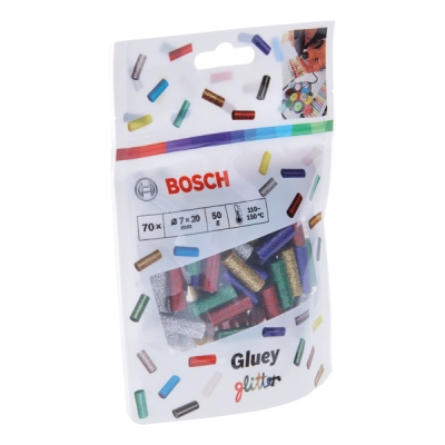 Bosch Mix třpytivých tyčinek Gluey 70 ks, třpytivá sada PROFESSIONAL