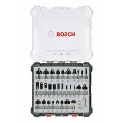 Bosch Smíšená sada tvarových fréz s vřetenem Ø 6 mm, 30 ks PROFESSIONAL