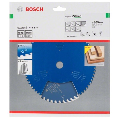 Bosch Pilový kotouč Expert for Wood 165 x 20 x 2, 6 mm, 48 PROFESSIONAL