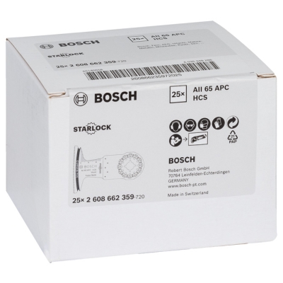 Bosch Ponorný pilový list HCS AII 65 APC Wood 40 x 65 mm PROFESSIONAL