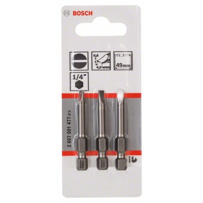 Bosch Šroubovací bit zvlášť tvrdý Extra-Hart S 0, 6x4, 5, 49 mm PROFESSIONAL