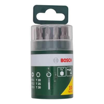Bosch 10 dílná sada šroubovacích bitů PROFESSIONAL