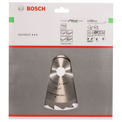 Bosch Pilový kotouč Speedline Wood 165 x 20/16 x 1, 7 mm, 12 PROFESSIONAL