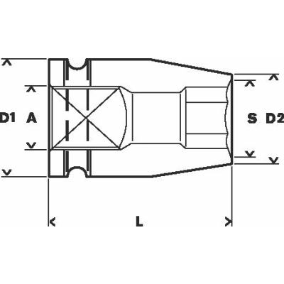 Bosch Nástrčný klíč 13 mm, 34 mm, 22 mm, M 8, 20, 2 mm PROFESSIONAL