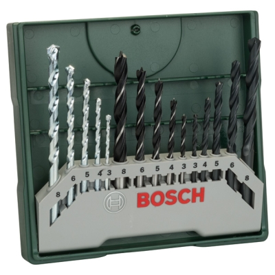Bosch 15 dílná minisada vrtáků X-Line PROFESSIONAL
