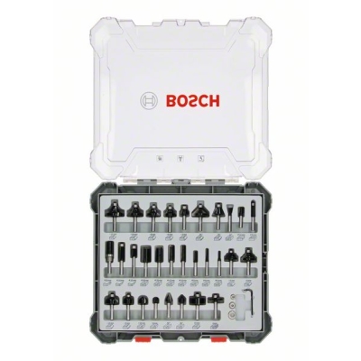 Bosch Smíšená sada tvarových fréz s vřetenem Ø 8 mm, 30 ks PROFESSIONAL