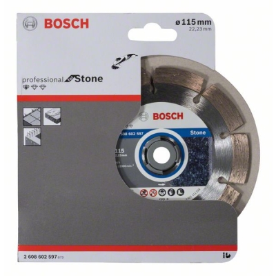 Bosch Diamantový dělicí kotouč Standard for Stone 115 x 22, 23 x 1, 6 x 10 mm PROFESSIONAL