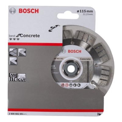 Bosch Diamantový dělicí kotouč Best for Concrete 115 x 22, 23 x 2, 2 x 12 mm PROFESSIONAL
