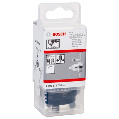 Bosch Sklíčidlo s ozubeným věncem D = 1, 5–13 mm; A = 1/2"–20 PROFESSIONAL