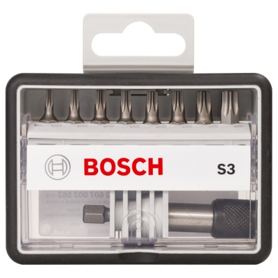 Bosch (8+1)dílná sada šroubovacích bitů Robust Line, S Extra-Hart 25 mm, (8+1)dílná sada PROFESSIONAL