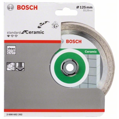 Bosch Diamantový dělicí kotouč Standard for Ceramic 125 x 22, 23 x 1, 6 x 7 mm PROFESSIONAL