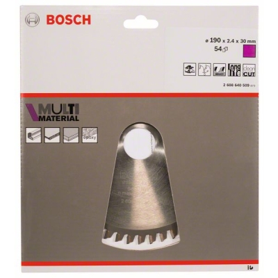 Bosch Pilový kotouč Multi Material 190 x 30 x 2, 4 mm; 54 PROFESSIONAL