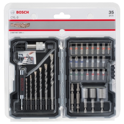 Bosch Sada šroubovacích bitů a vrtáků PRO-Mix set beton - 35ks PROFESSIONAL
