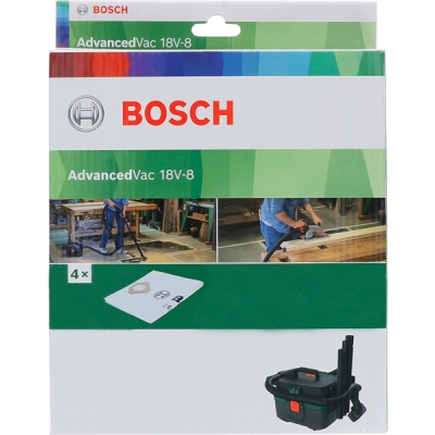 Bosch Sáčky vliesové do vysavače, 4 ks pro AdvancedVac 18V-8 PROFESSIONAL