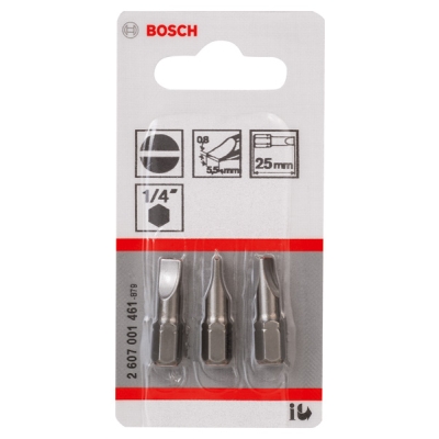 Bosch Šroubovací bit zvlášť tvrdý Extra-Hart S 0, 8x5, 5, 25 mm PROFESSIONAL