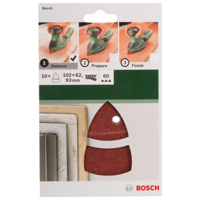 Bosch 10dílná sada brusných papírů pro multibrusky
