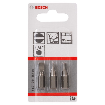 Bosch Šroubovací bit zvlášť tvrdý Extra-Hart S 1, 0x5, 5, 25 mm PROFESSIONAL