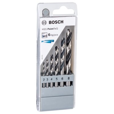 Bosch 6dílná sada spirálových vrtáků HSS PointTeQ PROFESSIONAL