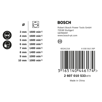 Bosch Sada spirálových vrtáků do dřeva Robust Line, 8dílná 3; 4; 5; 6; 7; 8; 9; 10 mm PROFESSIONAL