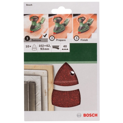 Bosch 10dílná sada brusných papíru pro multibrusky