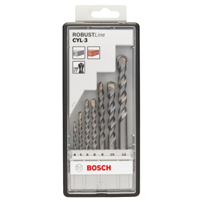 Bosch 7dílná sada vrtáků do betonu Robust Line CYL-3 4; 5; 6; 6; 8; 10; 12 mm PROFESSIONAL
