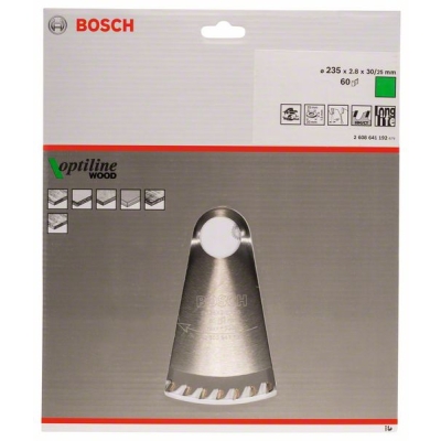 Bosch Pilový kotouč Optiline Wood 235 x 30/25 x 2, 8 mm, 60 PROFESSIONAL