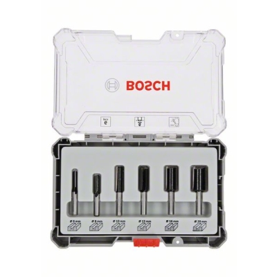 Bosch Sada fréz s rovným 6mm vřetenem, 6 ks PROFESSIONAL