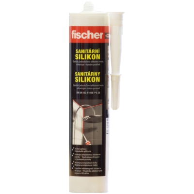 Fischer Sanitární silikon bílý