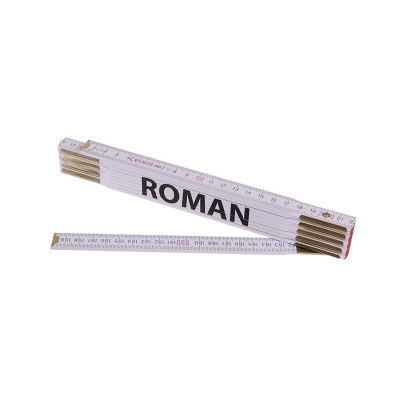 Levior Metr skládací 2m ROMAN (PROFI,bílý,dřevo)