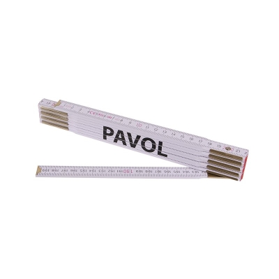 Levior Metr skládací 2m PAVOL (PROFI,bílý,dřevo)